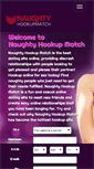 Mobile Screenshot of naughtyhookupmatch.com